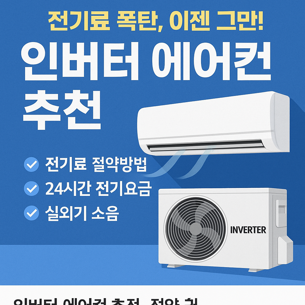 인버터 에어컨 추천 전기요금 총정리(+절약 꿀팁)