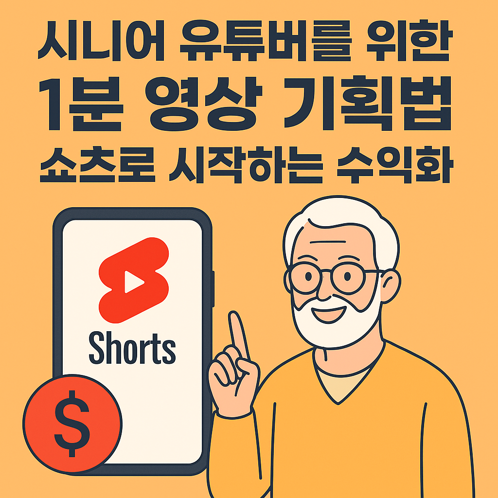 시니어 유튜버를 위한 1분 영상 기획법