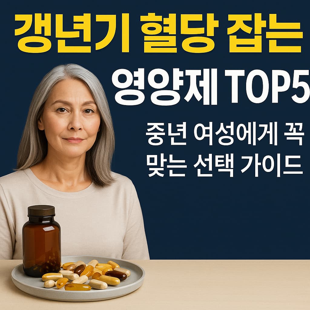 갱년기 추천 영양제