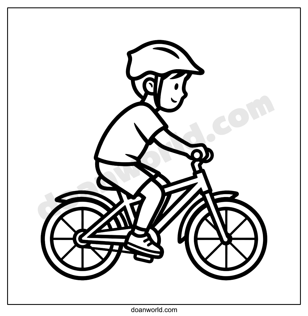 자전거 색칠공부 도안