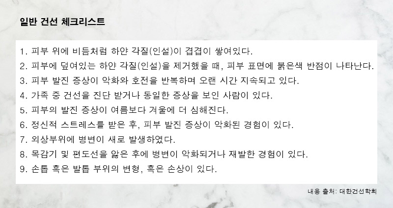 건선체크리스트