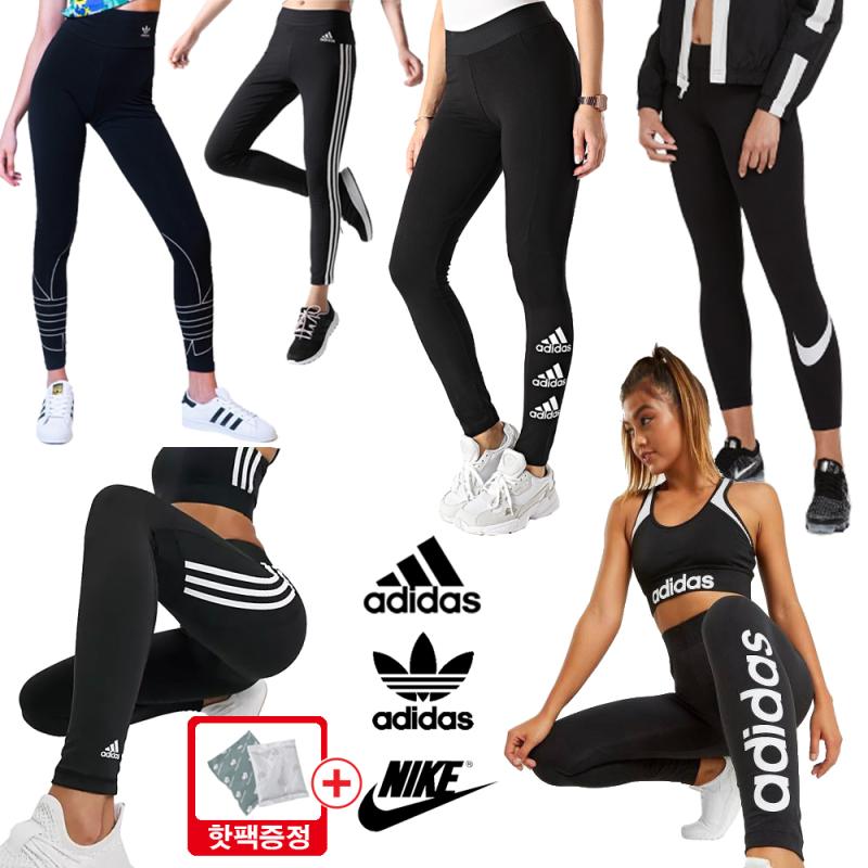 나이키 여자레깅스 아디다스 타이즈 운동 기모 요가 조거 쫄바지 골프 힙업 에센셜 스우시