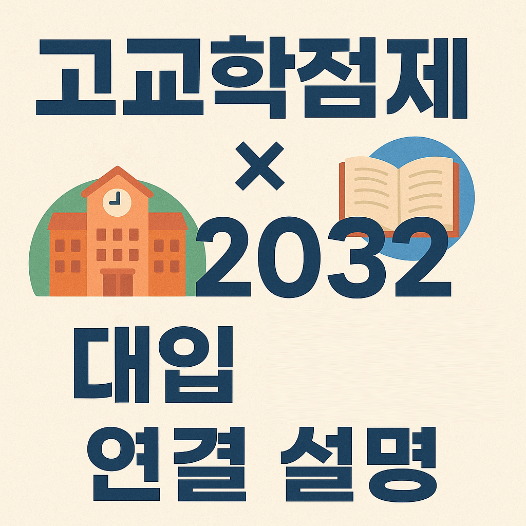 고교학점제와 2032 대입 연결 설명