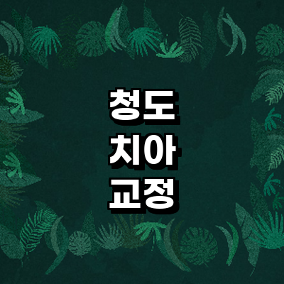청도군 교정 치과