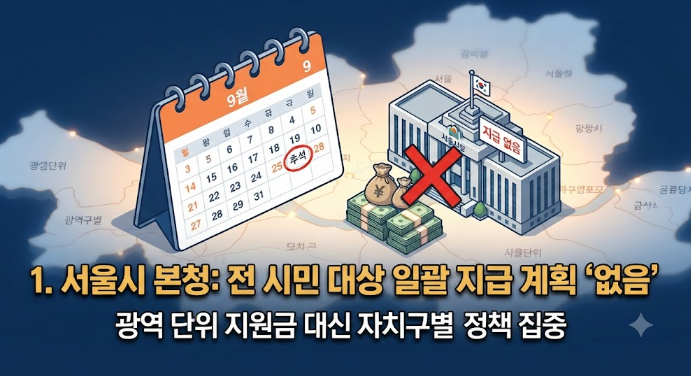 서울시 추석 민생지원금