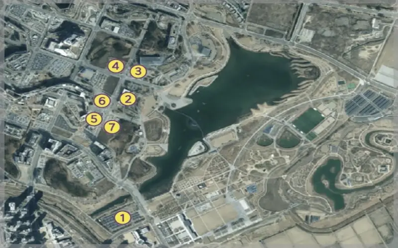 세종 축제 주차장 안내도