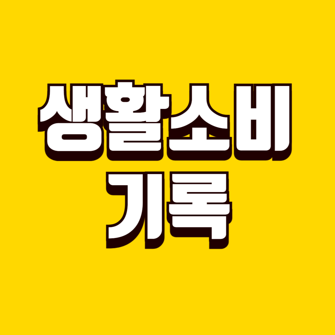 생활 소비 기록 정리 방법, 지출 흐름 한눈에 파악하기