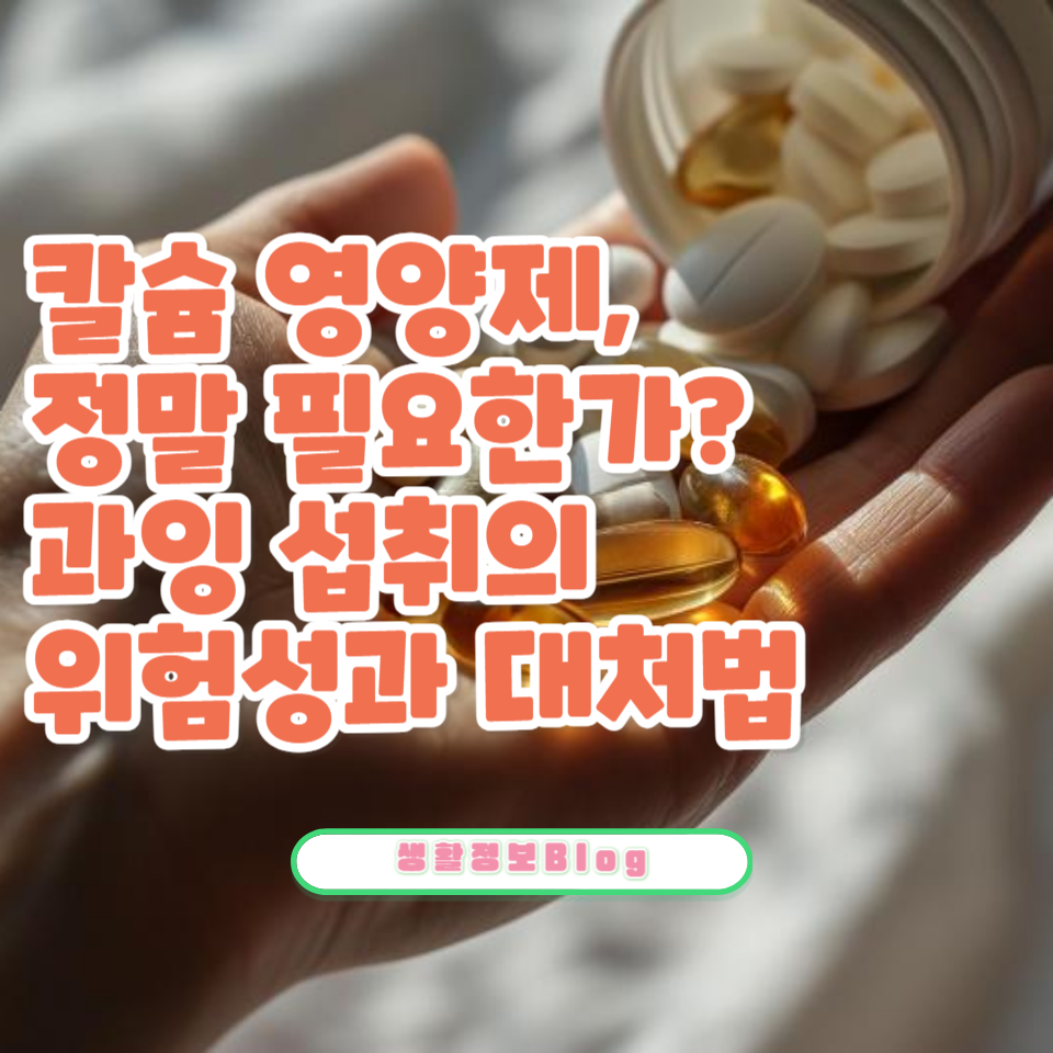 칼슘 영양제를 섭취할 때 주의해야 할 점