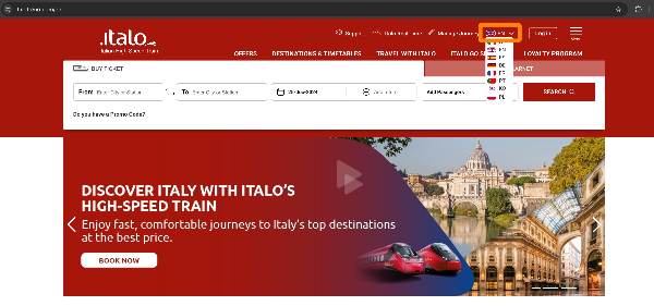 이딸로 메인 홈 화면