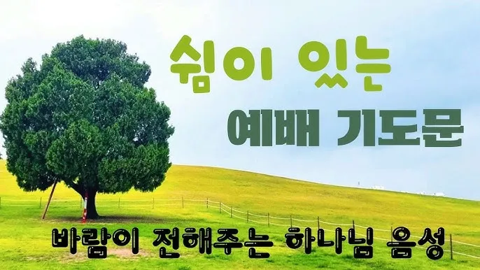 야외예배 기도문 2025년 5월 6월_7