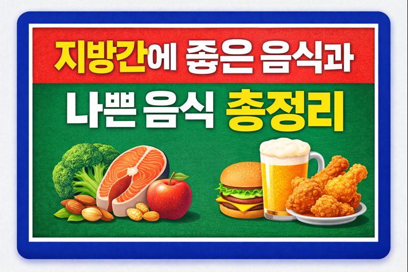 지방간에 좋은 음식과 나쁜 음식 총정리