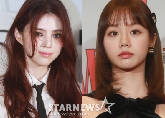 이 이미지는 두 여배우의 상반된 스타일을 보여줍니다, 그들의 관계처럼 말이죠.