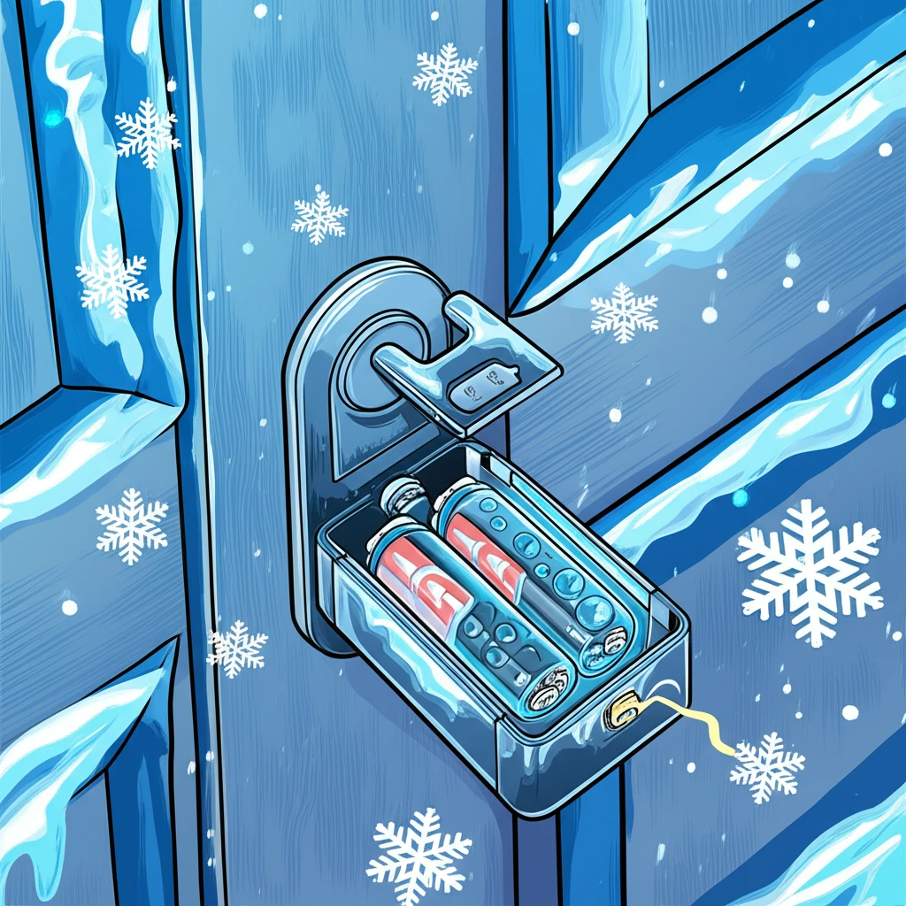 스마트 도어락 오작동 방지 겨울 진입..