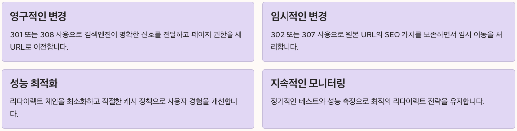 HTTP 리다이렉트 설명 글 마무리 정리 이미지