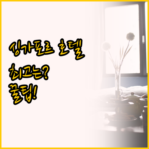 싱가포르 호텔 비교, 팬 퍼시픽 오차..