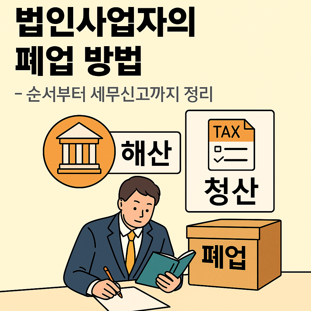 법인사업자의 폐업방법 썸네일 이미지