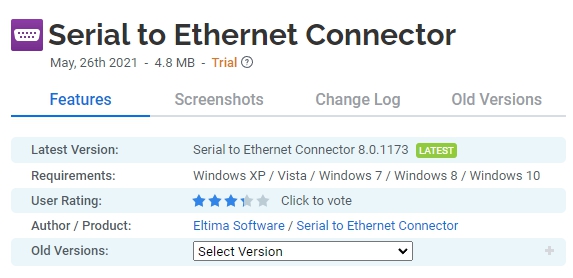Serial-to-Ethernet-Connector