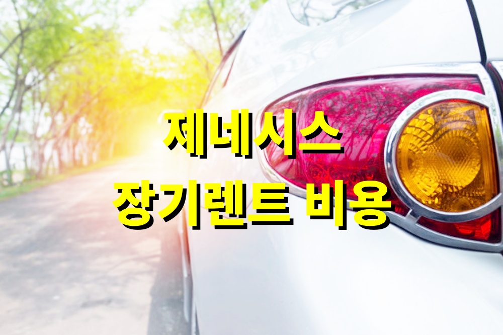 제네시스 장기렌트 비용