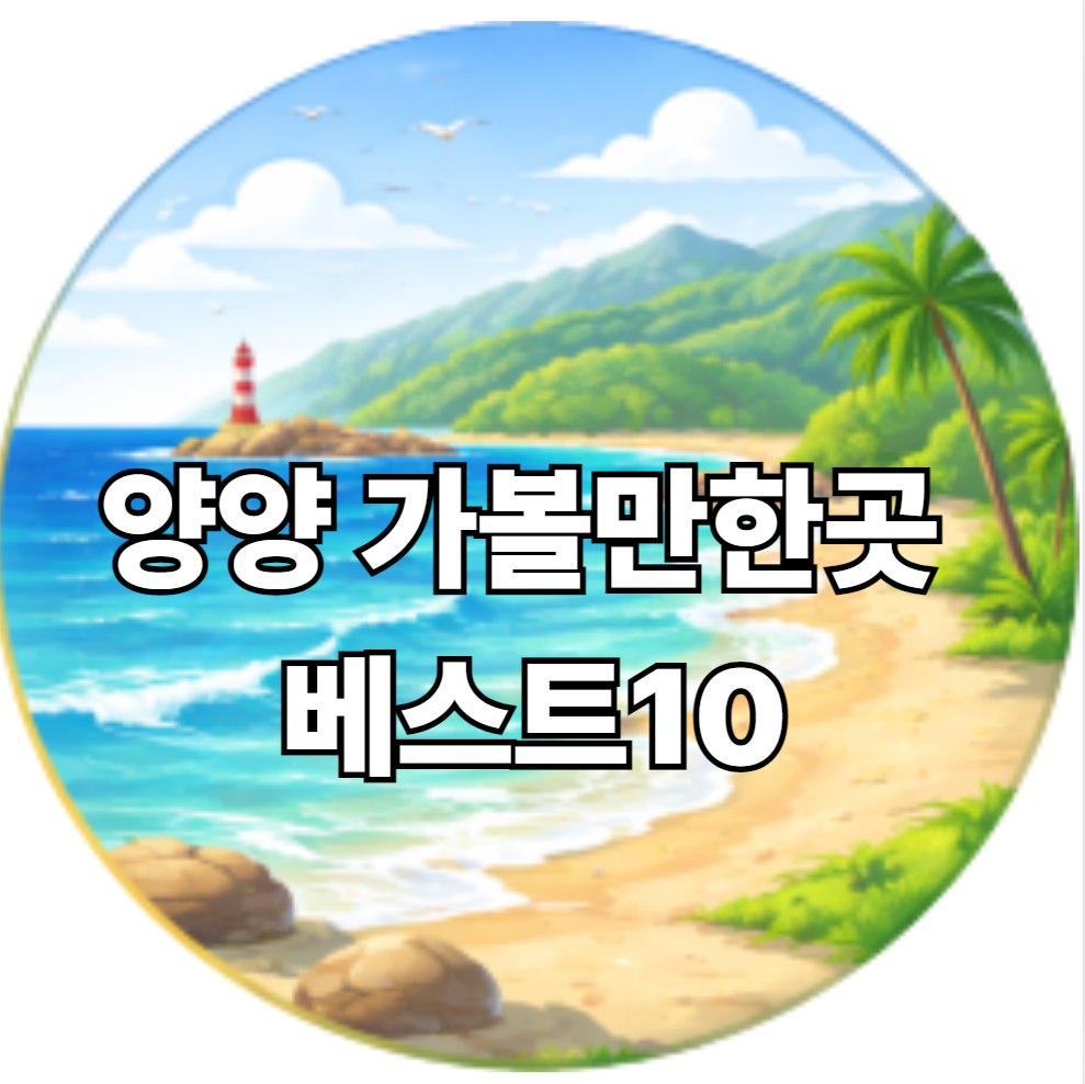 양양 가볼만한곳 베스트10