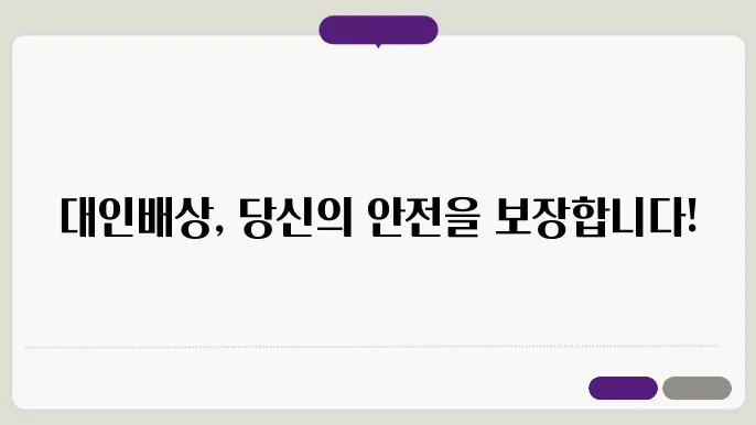 자동차보험 대인배상