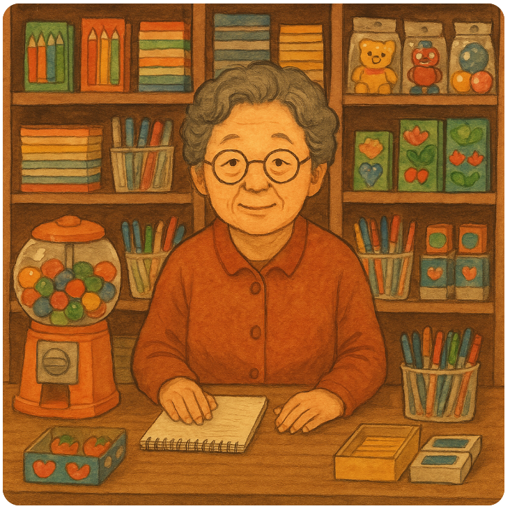 문방구 주인의 하루, 추억을 파는 상점