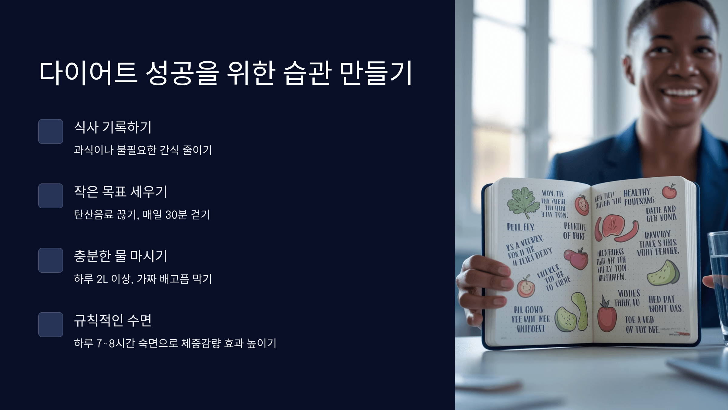 다이어트 습관 만들기