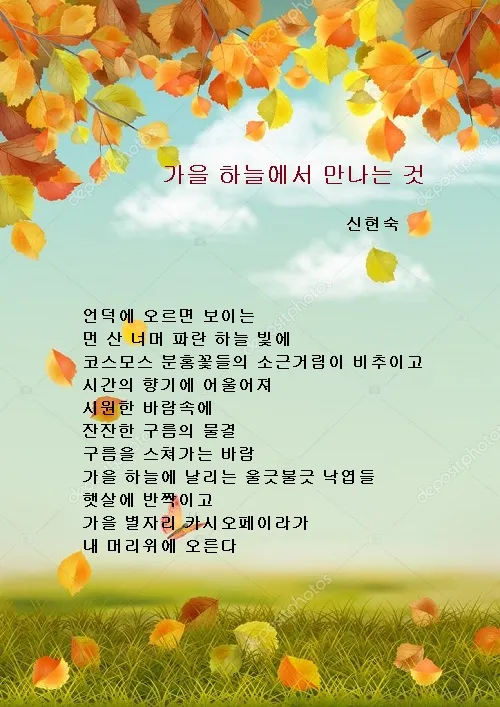 가을 시 모음 5편 추천 선별_3
