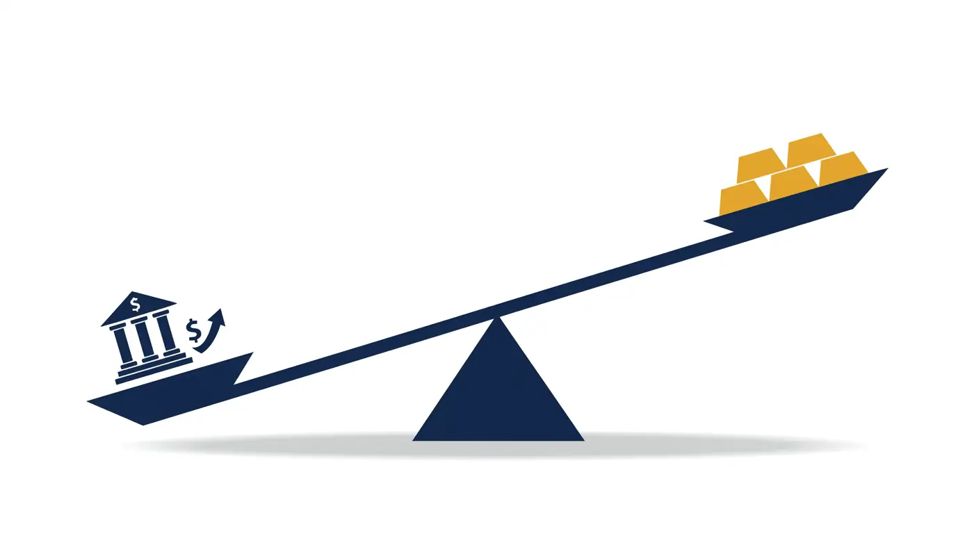실질금리가 오르면 금 가격은 하락하고, 실질금리가 내리면 금 가격은 상승하는 반비례 관계