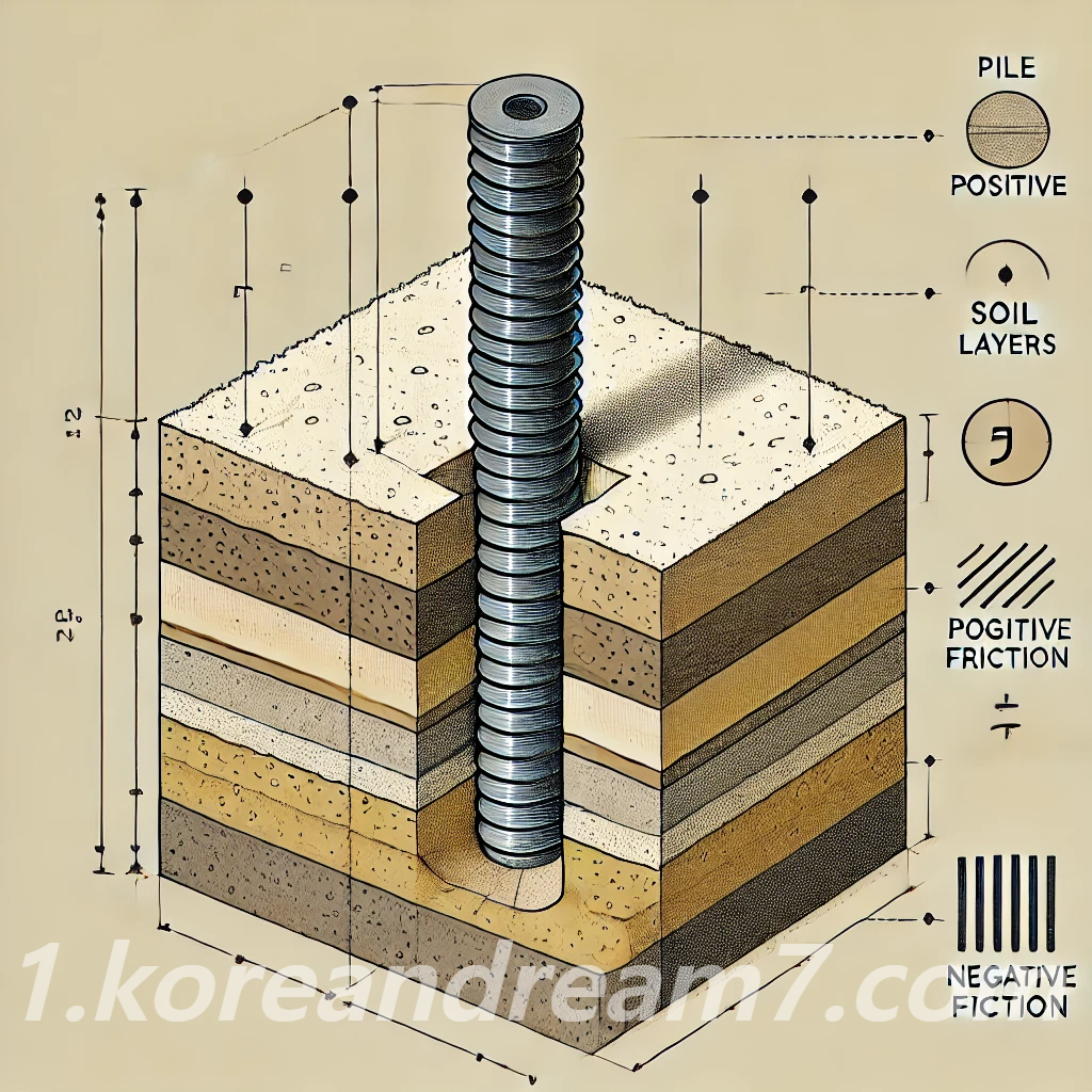 말뚝의 정마찰력과 부마찰력