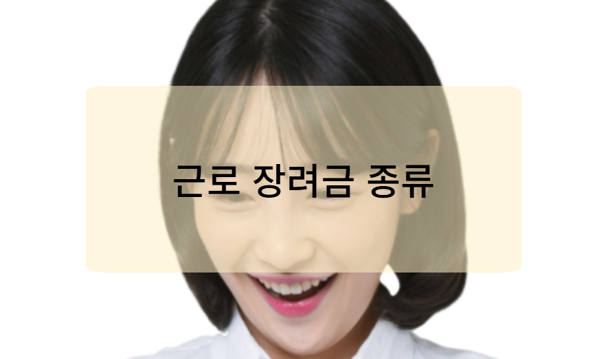 근로장려금의 종류