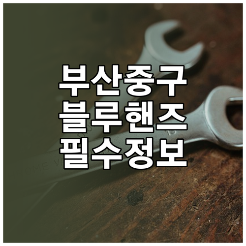 부산 중구 블루핸즈 추천 지점 정비소..