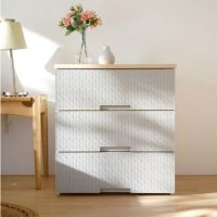 보노하우스 라탄플러스 우드상판 서랍장