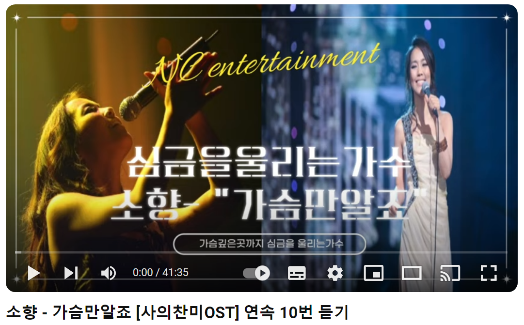 소향-가슴만-알죠