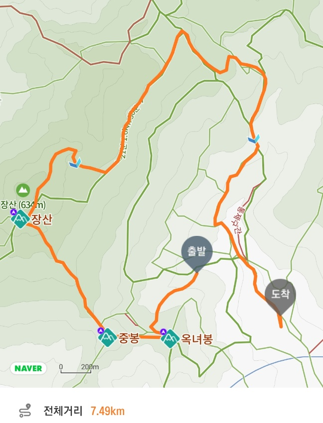 장산 코스