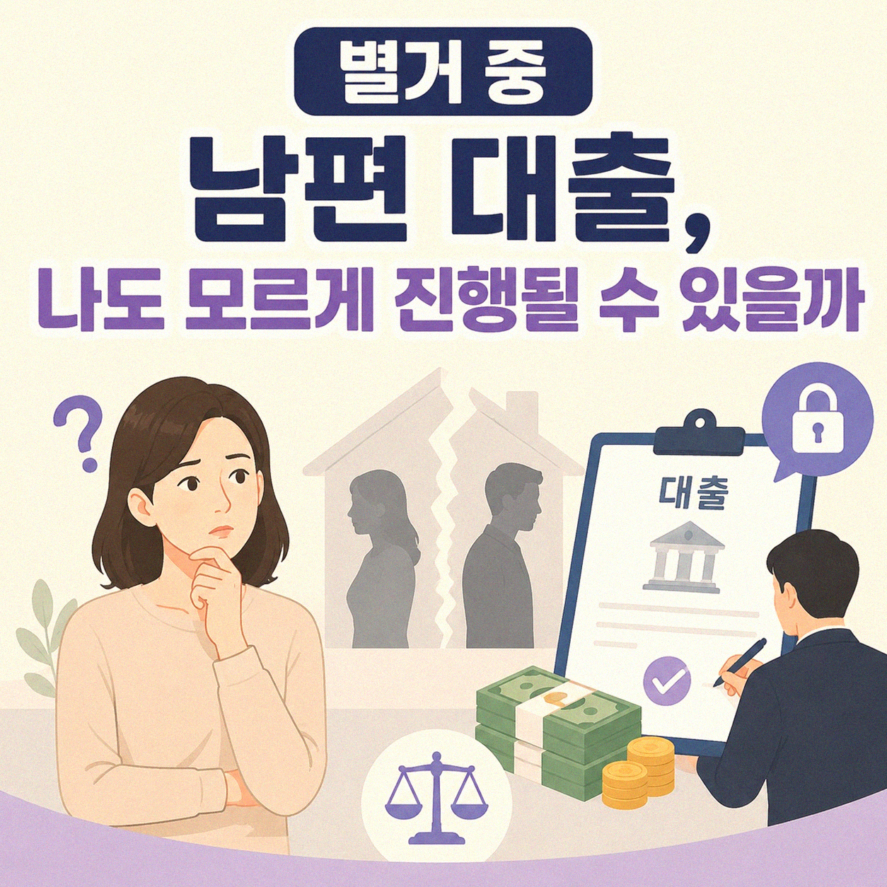 별거 중 남편 대출, 확인은 어떻게 해야 할까