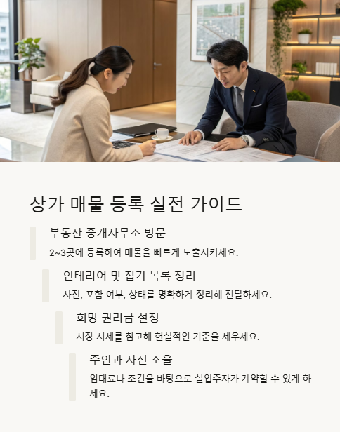 상가 매물 등록 실전 가이드