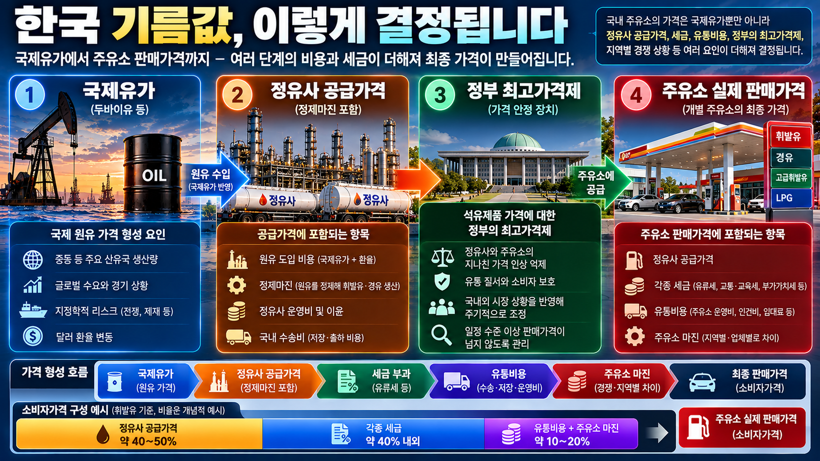 2026년 석유 최고가격제와 주유소 기름값 차이
