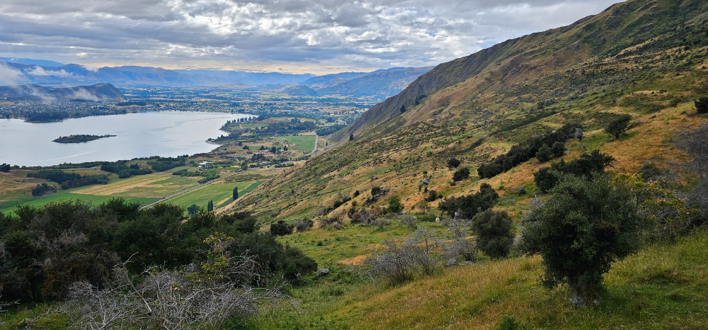 로이스픽 오르는 길에 내려다본 풍경