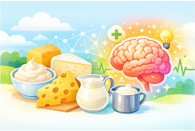 고지방 유제품과 치매 위험 감소 연구 결과 관련 이미지