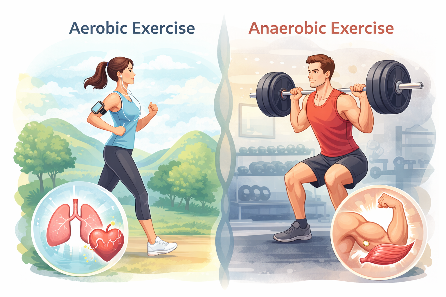 유산소 운동과 무산소 운동