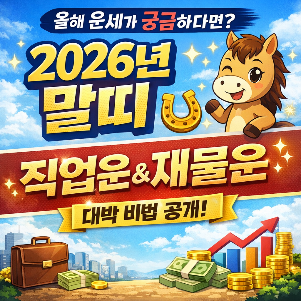 2026년 말띠 직업운,재물운