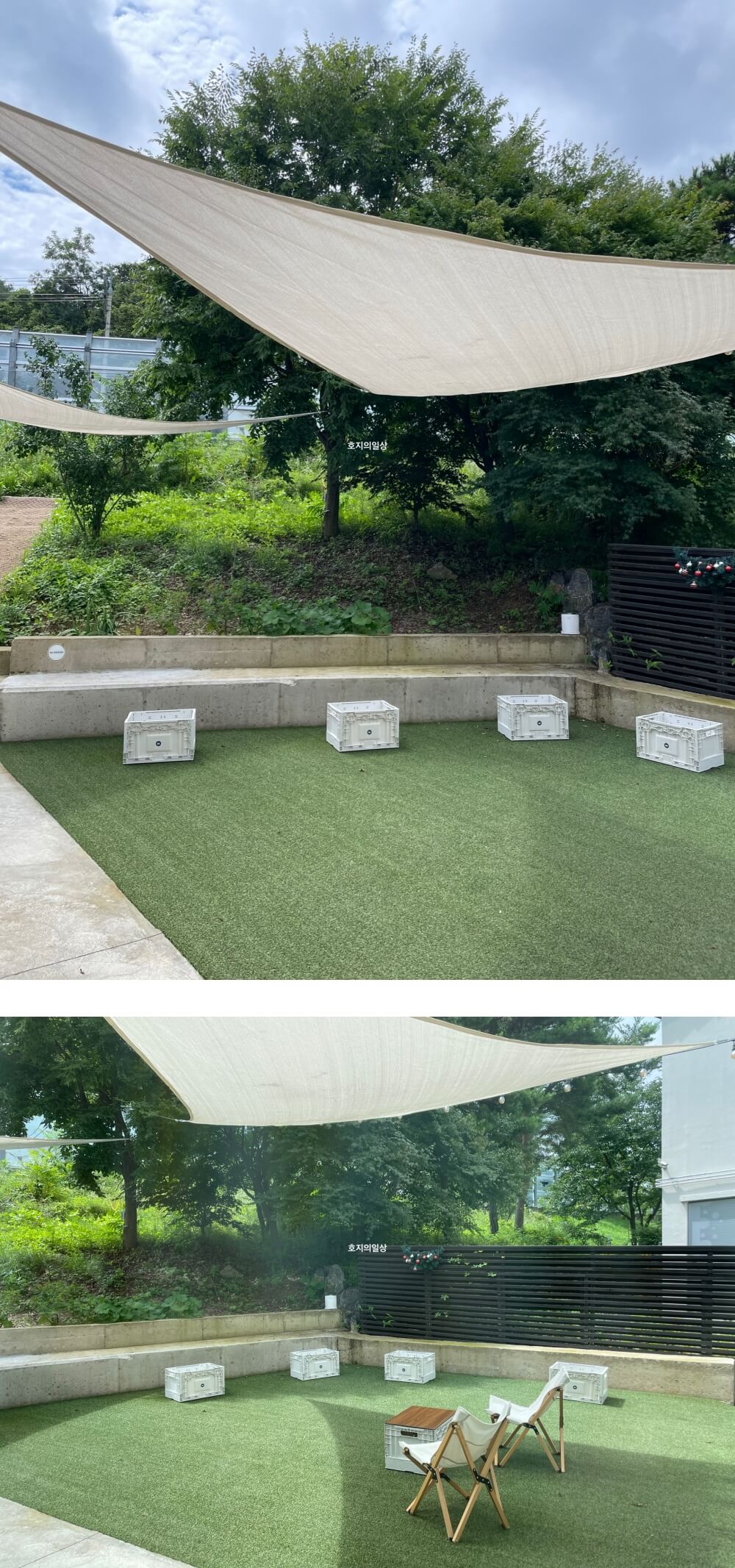 홍천 로스터리 카페 연봉리 제빵소 - 건물 뒷편 야외석