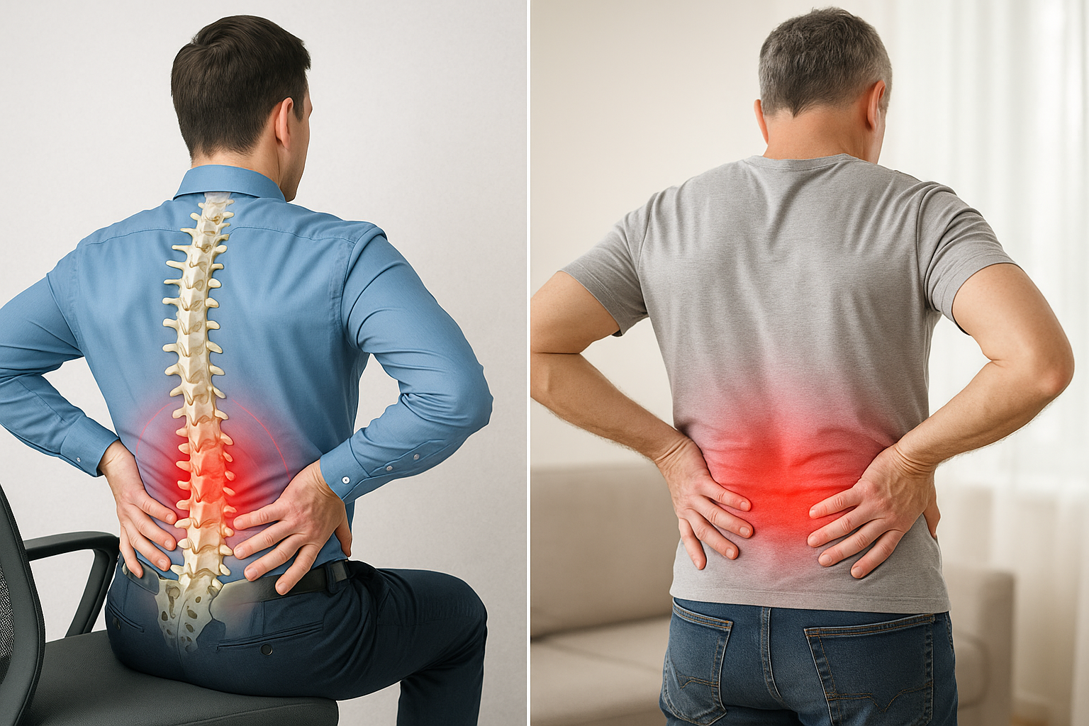 허리디스크 초기 증상과 자가 진단법