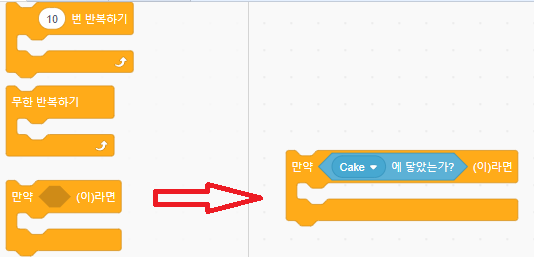 만약 ( ) 라면 블록