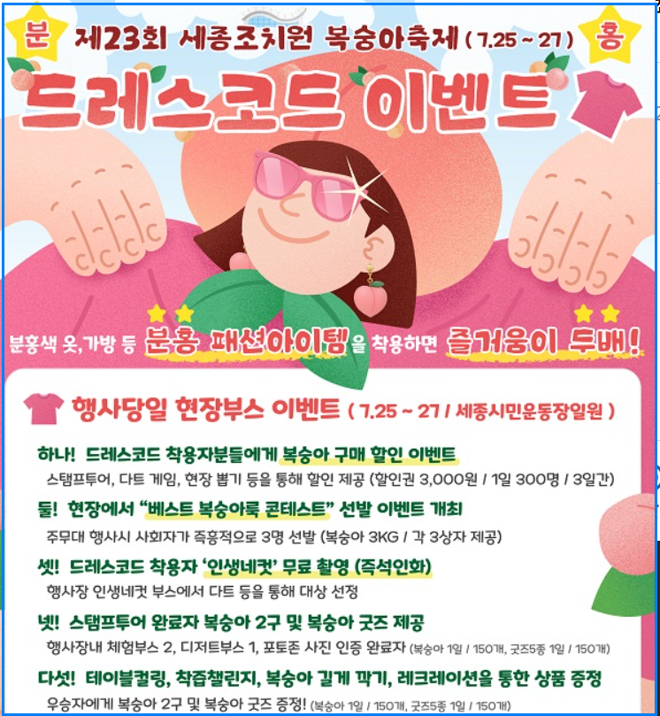 2025 조치원복숭아축제 총정리