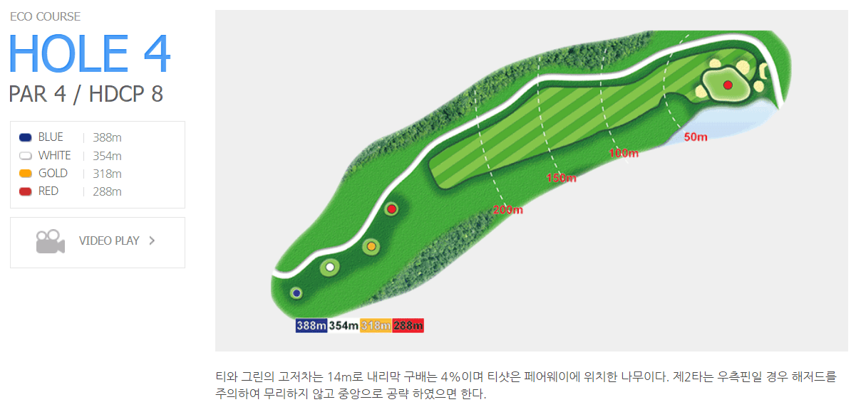 에코랜드 골프클럽 에코코스 4
