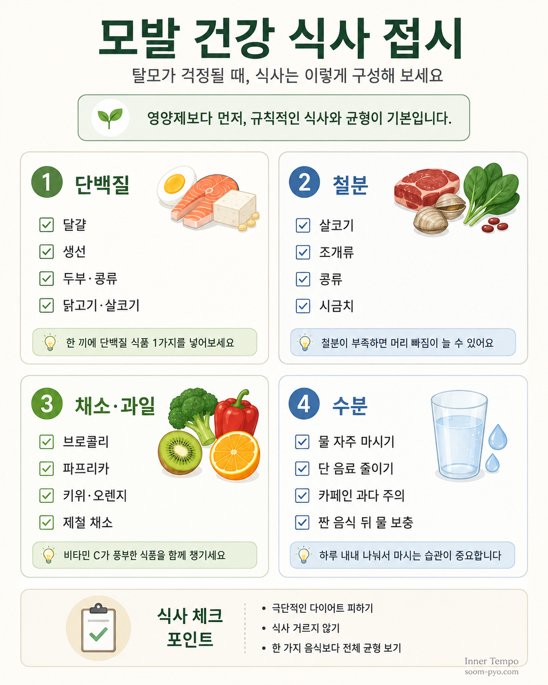 모발 건강을 위한 영양 가이드