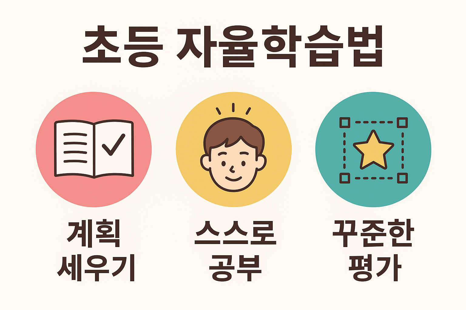 학습지보다 효과 좋은 초등 자율학습법