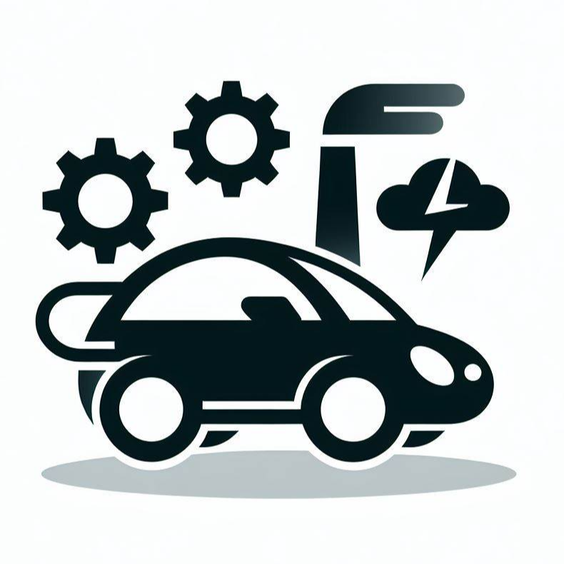 자동차와 공업 도구 로고