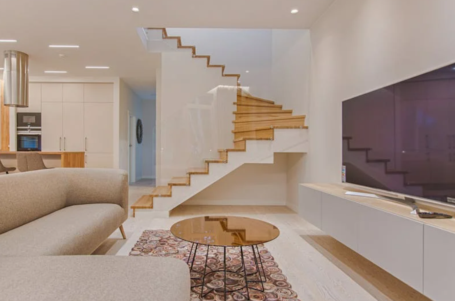 모던 스타일로 꾸민 원룸 거실과 주방 인테리어